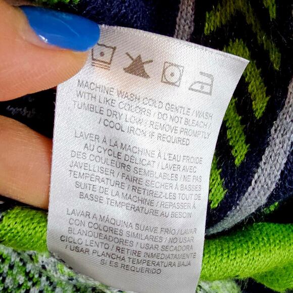 Seahawks SzL Ugly Football sweater. Football Game day. Super Fan. Seattle team - Picture 15 of 15